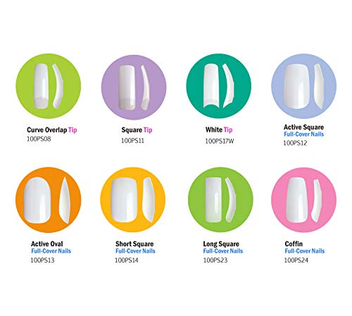 KISS 100 Acrylic Plain Nails (3 PACK, Square Tip) - Image 4