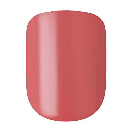 KISS imPRESS Color Polish-Free Solid Color Press-On Nails, PureFit Technology, Short Length, Platonic Pink', Includes Prep Pad, Mini Nail File, Cuticle Stick and 30 Fake Nails (Pack of 2) - Image 4