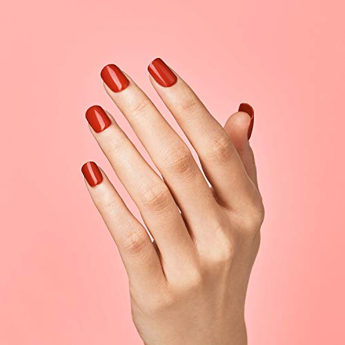 KISS imPRESS No Glue Mani Press On Nails, Color, 'Reddy or Not', Red, Short Size, Squoval Shape, Includes 30 Nails, Prep Pad, Instructions Sheet, 1 Manicure Stick, 1 Mini File - Image 6