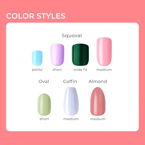 KISS imPRESS Short Squoval Latte Beige Press On Nails 30 Count Set - Image 5