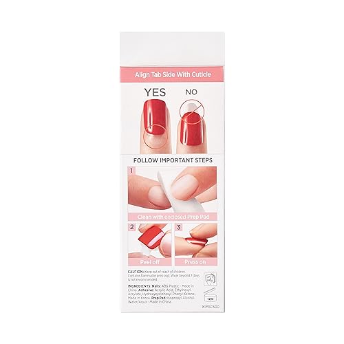 KISS imPRESS Short Squoval Latte Beige Press On Nails 30 Count Set - Image 3