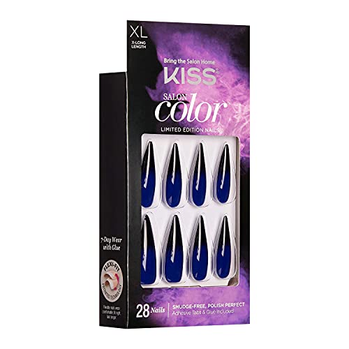 Kiss Salon Color She Wolf Halloween Design Nails Extra Long Stiletto 28 Count - Image 2