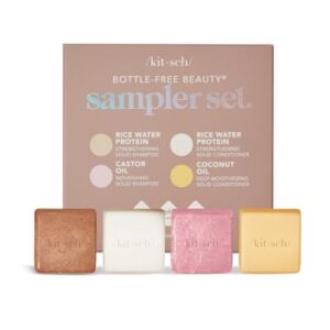 Kitsch 4 Piece Solid Shampoo & Conditioner Set for Thicker Hair