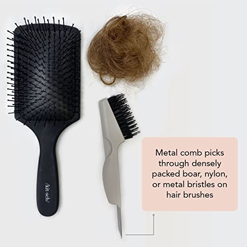 Kitsch Satin Scrunchies for Women and 2-in-1 Double Sided Hair Brush Cleaner Tool Set - Image 8