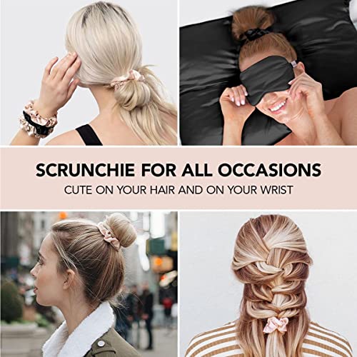 Kitsch Satin Scrunchies for Women and 2-in-1 Double Sided Hair Brush Cleaner Tool Set - Image 5