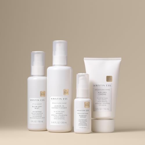 Kristin Ess Hair Weightless Shine Leave In Conditioner Spray for Curly, Straight & Dry Damaged Hair - Vegan, Sulfate Free + Paraben Free - Moisture Repairing Detangler Spray for Frizzy Hair, 8.45 oz. - Image 7