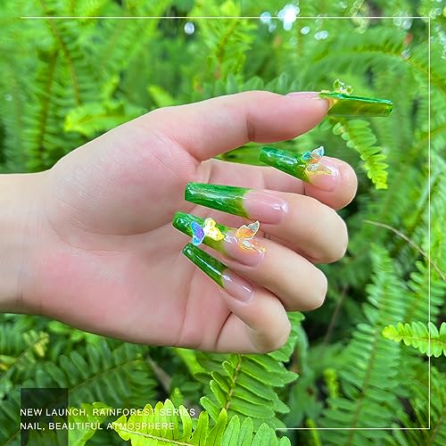 krofaue Coffin Nail Tips - Half Cover Nail Tips 240PCS Soft Gel Nail Tips Professional Clear Nail Tips 12 Sizes Ballerina False Fake Style Manicure with Box for Nail Tips Art Salons and Home DIY - Image 3