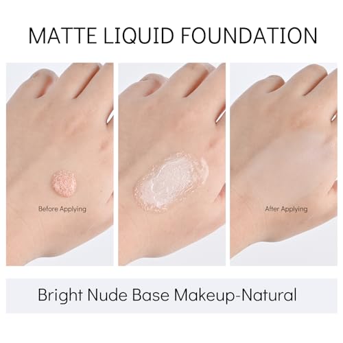 KYDA 30ml Lightweight Matte Water Tint Foundation with Deep Moisturizing Essence - Image 5