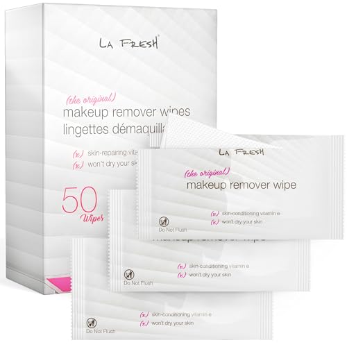 LA Fresh Makeup Remover Wipes with Vitamin E Gentle 50 Count