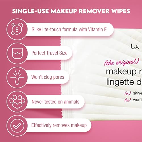 LA Fresh Makeup Remover Wipes with Vitamin E Gentle 50 Count - Image 2