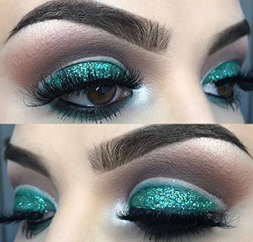 LA Splash Cosmetics Metallic Luster Sparkling Loose Glitter Green Eyeshadow Single Powder for Lips/Hair/Nail/Body - Crystallized Glitter (Appletini) - Image 4