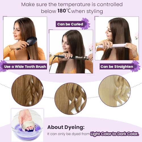 LaaVoo 28 Inch Long Black Tape In Human Hair Extensions 65g 20pcs Bundle - Image 6