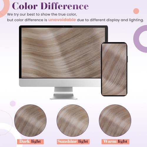 LaaVoo 20 Inch Black Ombre Silver Grey Balayage Straight Human Hair Clip-In Extensions 80g 5pcs - Image 6
