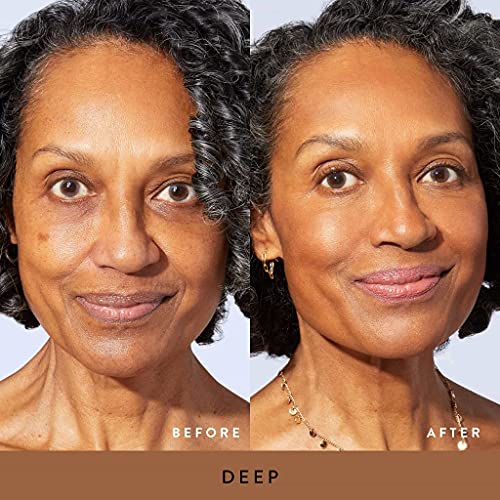 LAURA GELLER NEW YORK Baked Balance-n-Brighten Powder Foundation - Deep + Spackle Super-Size Skin Perfecting Makeup Primer - Ethereal Rose Glow + Retractable Airbrush Kabuki Brush - Image 2