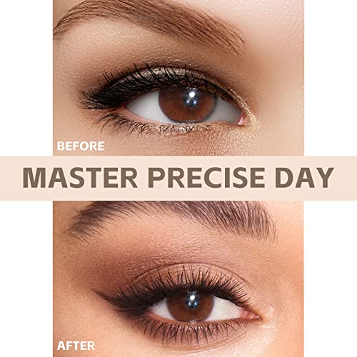 LAVONE Brown Ultra-Fine Tip Liquid Waterproof Eyeliner, Quick Drying, Includes Hair Clips - Image 3