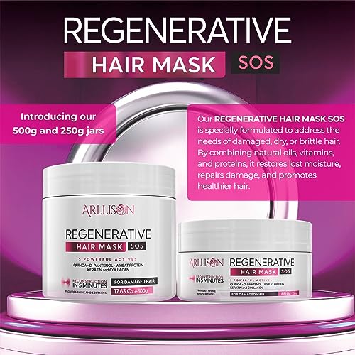 Leave-In Molecular Repair Hair Mask for Damaged Hair- Luxurious Deep Conditioner Treatment for Dry, Damaged Hairs - Promotes Growth, Shine, and Softness - Hair Care Solution (8 OZ) - Image 3
