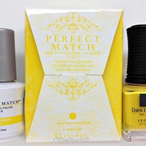 LECHAT Perfect Match Gel Polish and Nail Lacquer Duo PMS118 Lemon Drop 0.5 oz Set