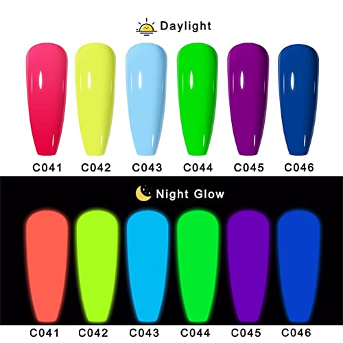 LED/Luminous Polish For Nail Nail Lamp Design Fluorescent Bright Luminous Adhesive Gel Neon 15ml Rhinestone (Green, One Size) - Image 2