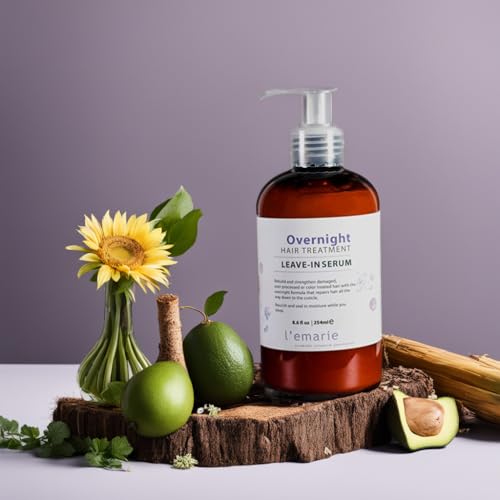 L'emarie 8.6 oz Overnight Repair Leave-in Serum for Damaged Color-Treated Hair - Image 6