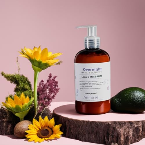 L'emarie 8.6 oz Overnight Repair Leave-in Serum for Damaged Color-Treated Hair - Image 5