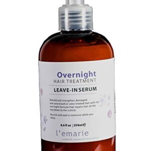 L'emarie 8.6 oz Overnight Repair Leave-in Serum for Damaged Color-Treated Hair
