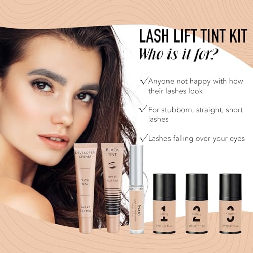 Libeauty Professional 3-in-1 Eyelash and Brow Lifting Perming Coloring Kit Complete Set - Image 7