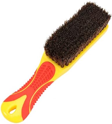 LIFKOME Hair Brush Deck Scrub Brush Sofa Cleaning Brush Leather Bag Cleaning Brush Shoe Polish Brush Men Beard Brush Duty Cleaning Leather Brush Sweep Man Bristle Brush Bristles