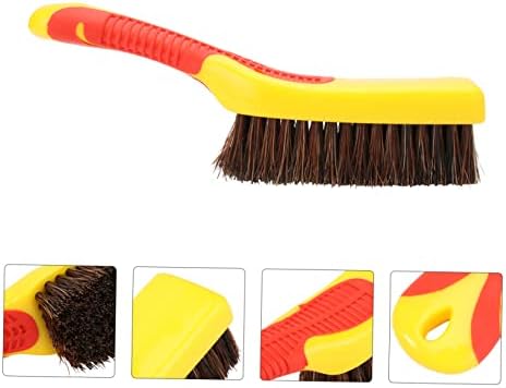 LIFKOME Hair Brush Deck Scrub Brush Sofa Cleaning Brush Leather Bag Cleaning Brush Shoe Polish Brush Men Beard Brush Duty Cleaning Leather Brush Sweep Man Bristle Brush Bristles - Image 8