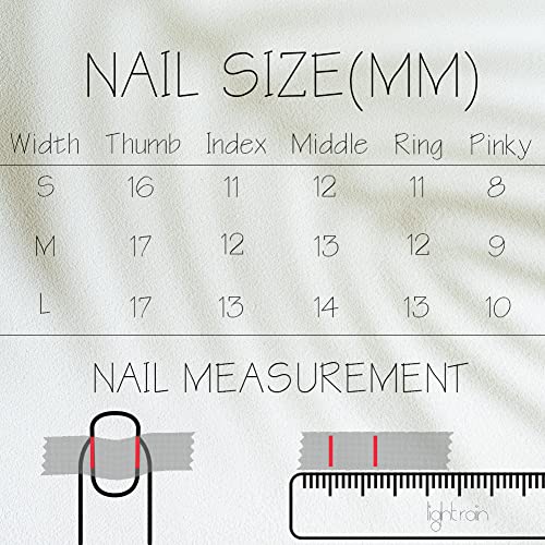 Light Rain Cute Press on Nails - Sugar, 3D Handmade with Pink Rhinestones Reusable Gel UV Finished False nails, Hand-Painted Fake Nails with Design by Professional Manicurist, Short Square, Small Size - Image 6