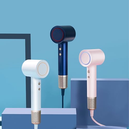 Lightweight Hair Dryer, Fast Drying Blow Dryer with 160,000 RPM, 300 Million Negative Ionic Blow Drye, Temp Control Blowdryers for Hair, 1400 w High-Speed Low Noise Travel Hair Dryer, Blue - Image 7