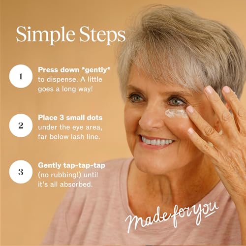 LilyAna Naturals Eye Cream for Dark Circles and Puffiness, Under Eye Cream for Wrinkles and Bags, Anti Aging Eye Cream helps Improve Dryness; for Sensitive Skin - 1.7 oz - Made in USA - Image 5
