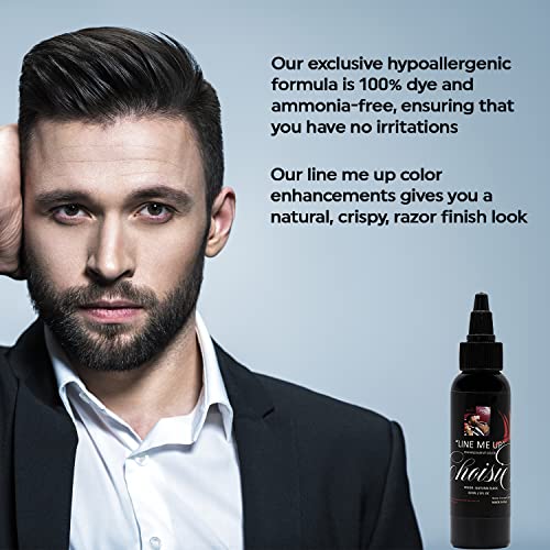 Line Me Up Hairline and Beard Color Enhancer 2 Oz Waterproof Natural Finish