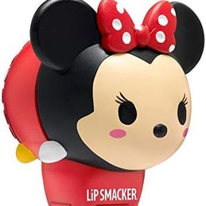 Lip Smacker Disney Minnie Mouse Tsum Tsum Flavored Lip Balm, Minnie Strawberry Lollipop, Clear, For Kids
