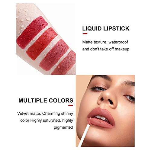 Long-Wear Waterproof Full Coverage Non-Sticky 3-Piece Lipstick Lipliner Lip Gloss Set - Image 6
