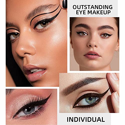 Waterproof Liquid Eyeliner Pen Black or Brown Felt Tip Long Lasting Makeup - Image 2