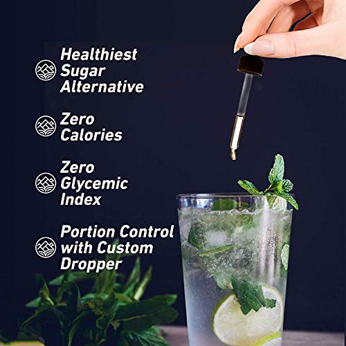 Natural Liquid Stevia Drops 4 fl oz Sugar-Free Sweetener No Aftertaste Zero Calories - Image 4