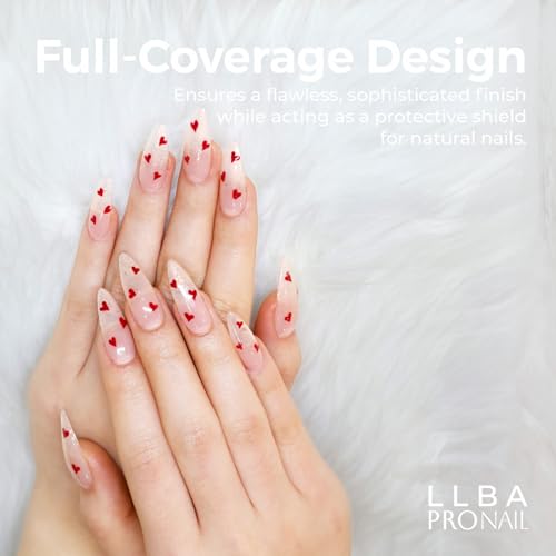 LLBA Soft Gel Nail Tips - 360Pcs Soft Gel Nail Extension Tips, 10 Sizes Clear Full Cover Fake Nails for Nail Extension, Long-Lasting Salon Quality, Natural Look & Comfortable Wear (Almond, Long) - Image 7