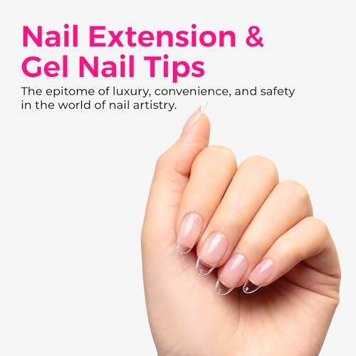 LLBA Soft Gel Nail Tips - 360Pcs Soft Gel Nail Extension Tips, 10 Sizes Clear Full Cover Fake Nails for Nail Extension, Long-Lasting Salon Quality, Natural Look & Comfortable Wear (Round, Short) - Image 2