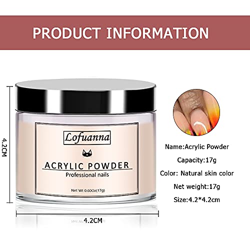 Lofuanna 17g Professional Acrylic Powder Salon Quality Acrylic Nail Powder for Nails Extension Nail Art System for Home/Salon (5) - Image 2