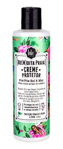 Lola Brasil Linha (BE(M) DITA PRAIA Creme Protetor Pre/Pos Sol e Mar 250 Gr Be(M) dita Beach Collection - Pre/Post Beach and Ocean Protective Cream Net 8.81 Oz