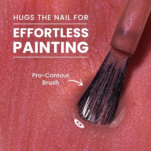 LONDONTOWN Candy Apple Red Shimmery Nail Polish, Slopeside lakur, Vegan Chip-Resistant Long-Lasting Nail Lacquer, 40 fl oz - Image 5