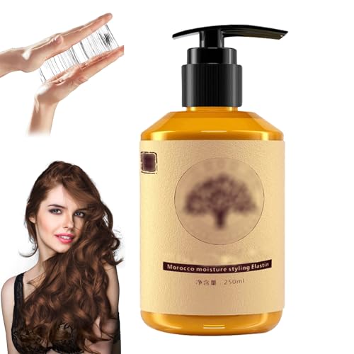 Long-Lasting Styling Moroccan Volume Moisturizing Elasticity, Curl Defining Cream, Curling Cream, Curl Care Elastic Cream for Curly Hair (1PCS)