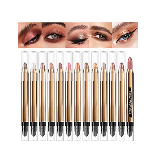 Long-Lasting Waterproof Neutral Brown Metallic Eyeshadow Stick - 8 Hour Wear