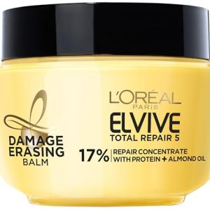 L'Oreal Paris Elvive Total Repair 5 Damage-Erasing Balm with Almond and Protein, 8.5 Ounce