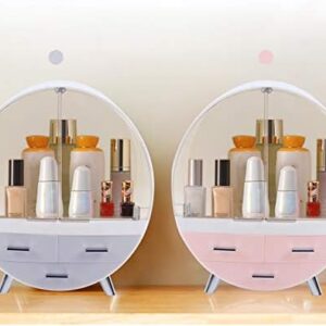 LOYALHEARTDY Makeup Storage Organizer, Cosmetic Storage Organizer Box with drawer, Waterproof Dustproof, Easily Organize Your Cosmetics, Jewelry and Hair Accessories Christmas Gift(Grey)