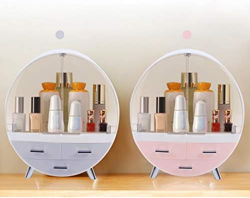 LOYALHEARTDY Makeup Storage Organizer, Cosmetic Storage Organizer Box with drawer, Waterproof Dustproof, Easily Organize Your Cosmetics, Jewelry and Hair Accessories Christmas Gift(Grey)