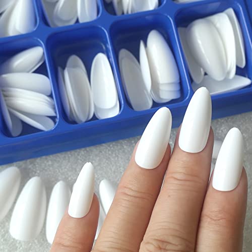 LuckForever 480 Piece Medium Almond Full Cover Press on Nails Set 12 Sizes 4 Colors - Image 5