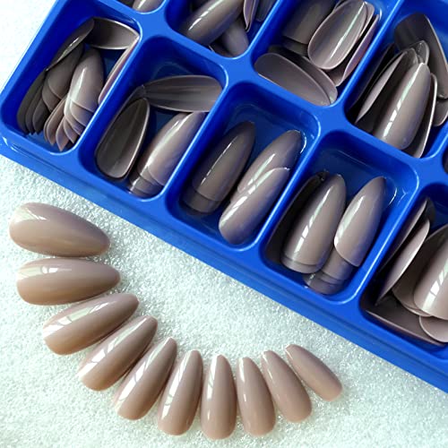 LuckForever 480 Piece Medium Almond Full Cover Press on Nails Set 12 Sizes 4 Colors - Image 6