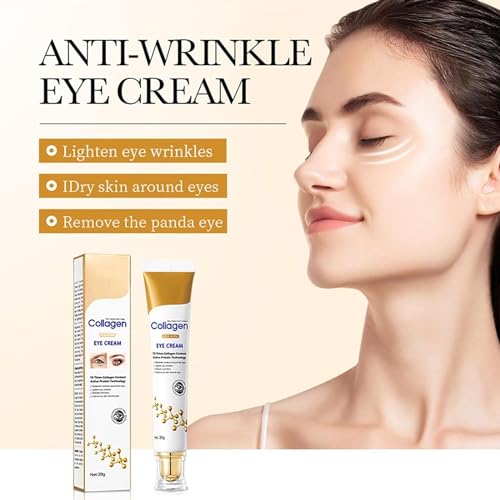 LuminEyez Collagen Anti-Wrinkle Eye Cream, Collagen Anti-Aging Eye Cream, Smooth Wrinkles,Fine Lines and Moisturizing (2 Pcs) - Image 2