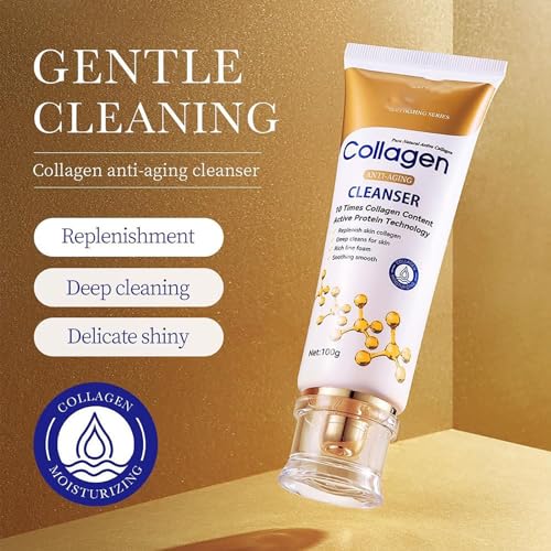 Lumineyez Collagen Anti-Wrinkle Eye Cream, Collagen Anti Aging Face Cleanser, Repair Eye Cream, Anti Aging Eye Bag Cream, Eye Cream Hydrating (D) - Image 2